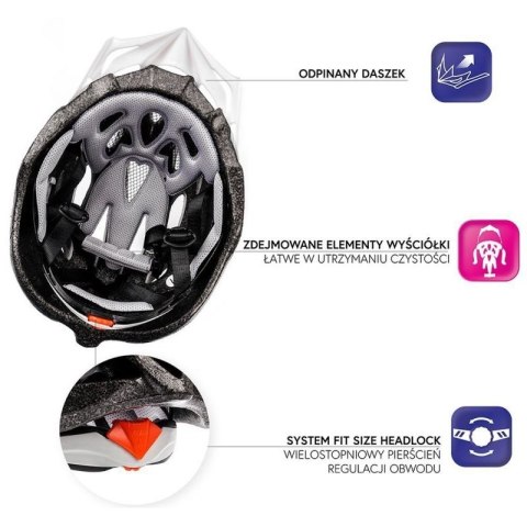 Kask rowerowy Meteor MV29 Drizzle 24715-24717 Kask rowerowy Meteor MV29 Drizzle 24715-24717