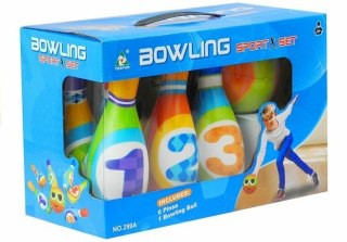 Kręgle z cyferkami Bowling dla malucha piankowe Lean Toys