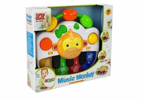 Pianinko z małpką dla malucha Lean Toys