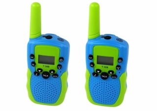 Walkie talkie zielono-niebieskie Lean Toys