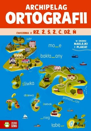 Książka Archipelag ortografii. Ćwiczenia z rz, ż Zielona Sowa