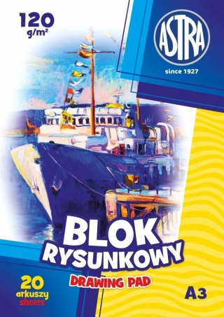 Blok rysunkowy A3 120g Astra p10 106119003 cena za 1 sztukę