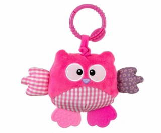 Zawieszka pluszowa Sówka - Cutie owl 2552 różowa