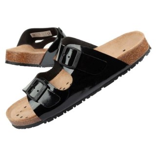 Klapki robocze Abeba Sandals Black W 8088