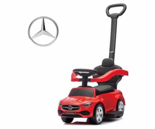 Jeździk z rączką Pojazd Mercedes C-Class deluxe red czerwony Milly Mally