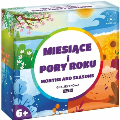 Miesiące i pory roku. Months and seasons. gra językowa KANGUR