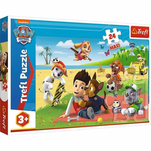 Puzzle 24el Maxi Zabawa na kocu. PAW PATROL Psi Patrol 14346 Trefl