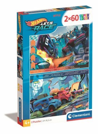 Clementoni Puzzle 2x60el Hot Wheels Lets Race 24816