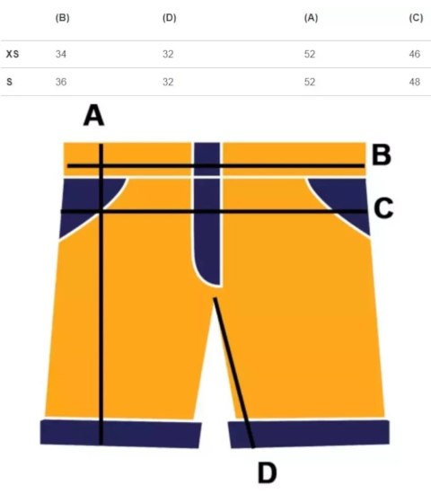 Klasyczne spodnie do kolan bermudy slim S (36)