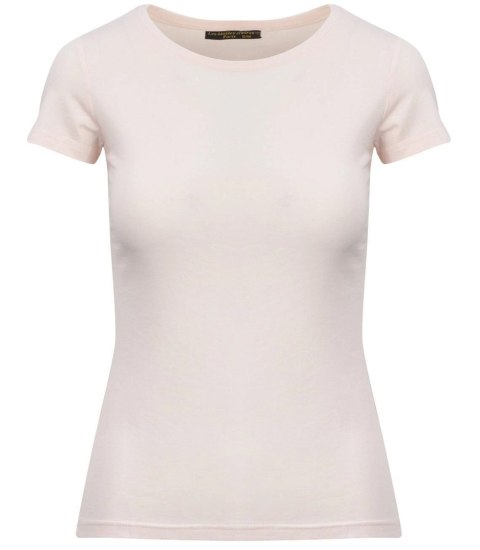 Bluzka koszulka t-shirt top bawełna klasyczna (Różowy) S/M Bluzka koszulka t-shirt top bawełna klasyczna (Różowy) S/M