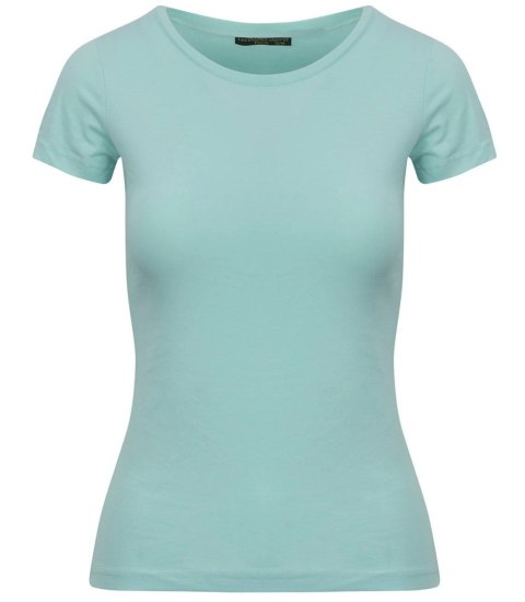 Bluzka koszulka t-shirt top bawełna klasyczna (Zielony) S/M Bluzka koszulka t-shirt top bawełna klasyczna (Zielony) S/M