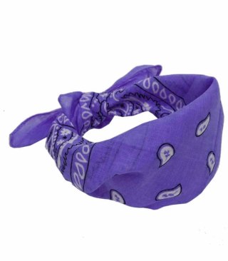 Chusta maska na twarz bandamka bandana kolory (Fioletowy)