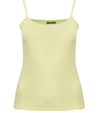 Damski top na ramiączka podkoszulka kolory (Żółty) 2XL/3XL