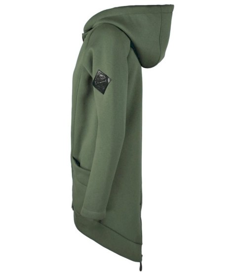 Długa bluza damska z kapturem parka gruba ciepła (Zielony) S (36) Długa bluza damska z kapturem parka gruba ciepła (Zielony) S (36)