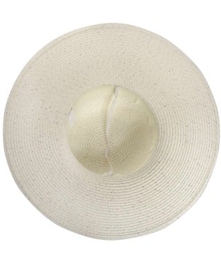 Elegancki damski KAPELUSZ z Ażurowym Wykończeniem (Ecru)