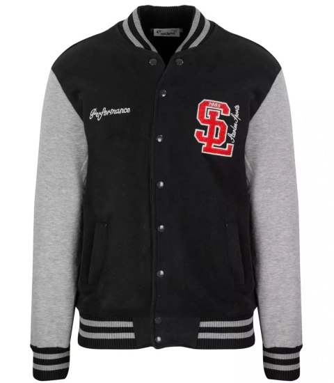 Ciepła bomberka bluza UNISEX bejsbolówka haft (Czarny) M (38) Ciepła bomberka bluza UNISEX bejsbolówka haft (Czarny) M (38)