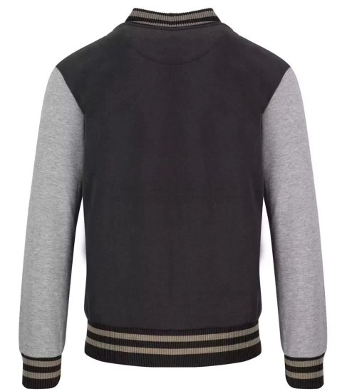 Ciepła bomberka bluza UNISEX bejsbolówka haft (Szary) M (38) Ciepła bomberka bluza UNISEX bejsbolówka haft (Szary) M (38)