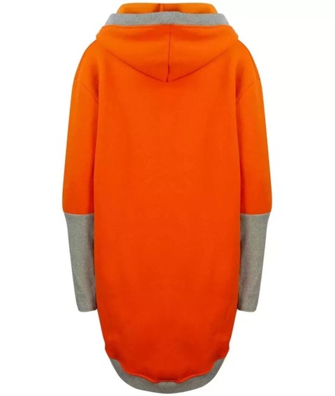 Ciepła oversizowa bluza PARKA dresowa (Pomarańczowy) Ciepła oversizowa bluza PARKA dresowa (Pomarańczowy)