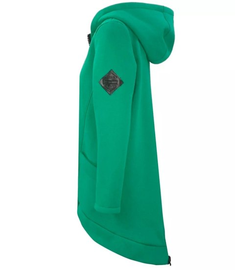 Długa bluza damska z kapturem parka gruba ciepła (Zielony) S (36) Długa bluza damska z kapturem parka gruba ciepła (Zielony) S (36)