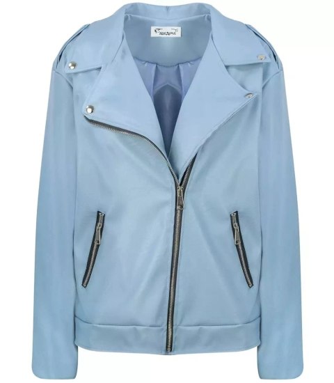 Klasyczna RAMONESKA kurtka damska PLUS SIZE (Niebieski) 52/54 Klasyczna RAMONESKA kurtka damska PLUS SIZE (Niebieski) 52/54