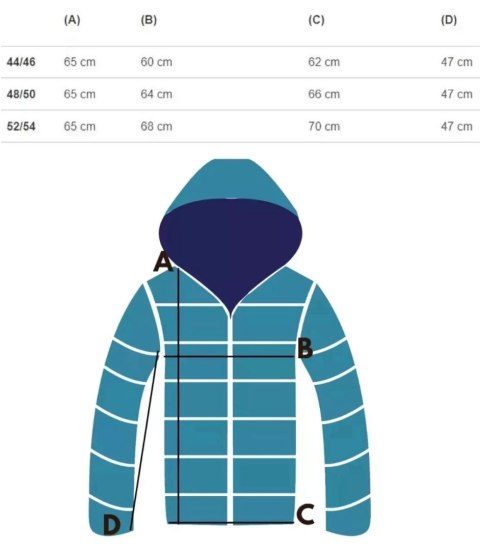 Klasyczna RAMONESKA kurtka damska PLUS SIZE (Niebieski) 52/54 Klasyczna RAMONESKA kurtka damska PLUS SIZE (Niebieski) 52/54