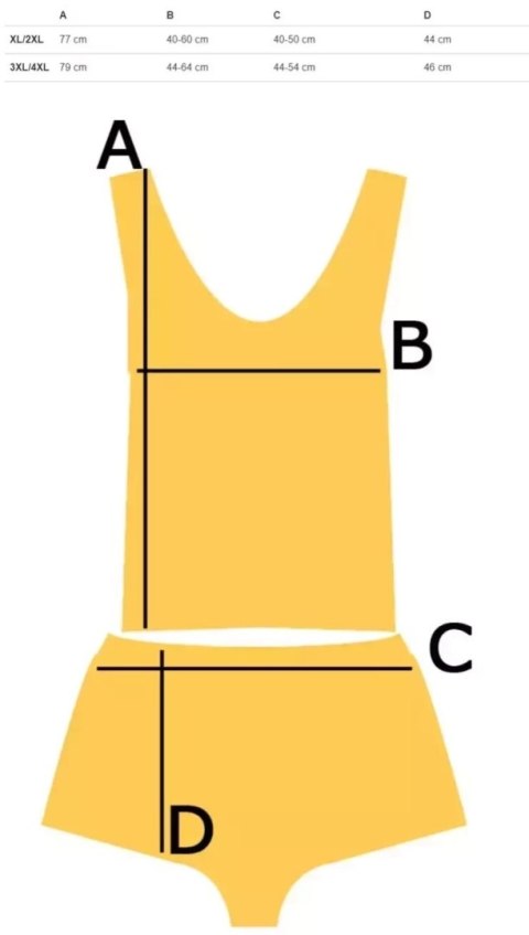Komplet top + spodenki z koronką sexi (Złoty) 3XL/4XL Komplet top + spodenki z koronką sexi (Złoty) 3XL/4XL