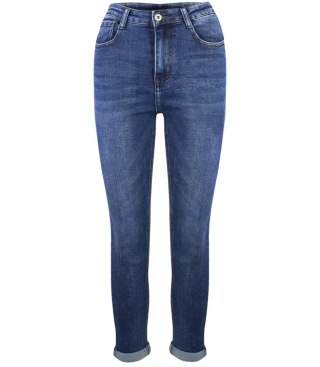 Wygodne elastyczne spodnie JEANSY SKINNY FIT (Niebieski) XL (42)