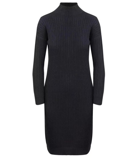 Sukienka sweter z golfem Ciepła i miła Elastyczna Elegancka (Czarny) Sukienka sweter z golfem Ciepła i miła Elastyczna Elegancka (Czarny)