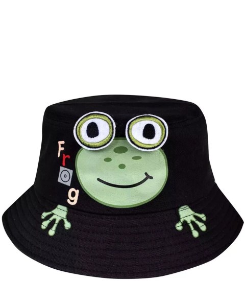 Dziecięcy Kapelusz czapka BUCKET HAT żabka (Czarny) Dziecięcy Kapelusz czapka BUCKET HAT żabka (Czarny)