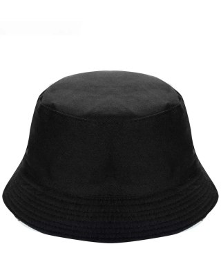 Dziecięcy dwustronny kapelusz bucket hat kolorowy (Czarny)