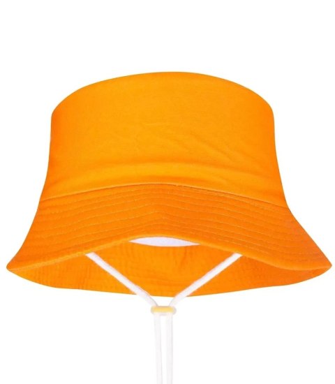 Dziecięcy kapelusz czapka BUCKET HAT jednokolorowa (Pomarańczowy)