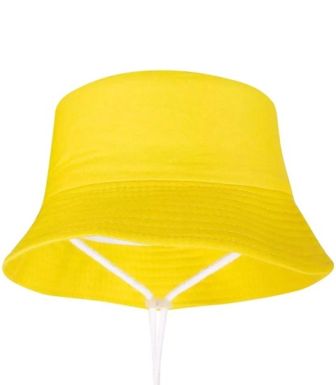 Dziecięcy kapelusz czapka BUCKET HAT jednokolorowa (Żółty) Dziecięcy kapelusz czapka BUCKET HAT jednokolorowa (Żółty)