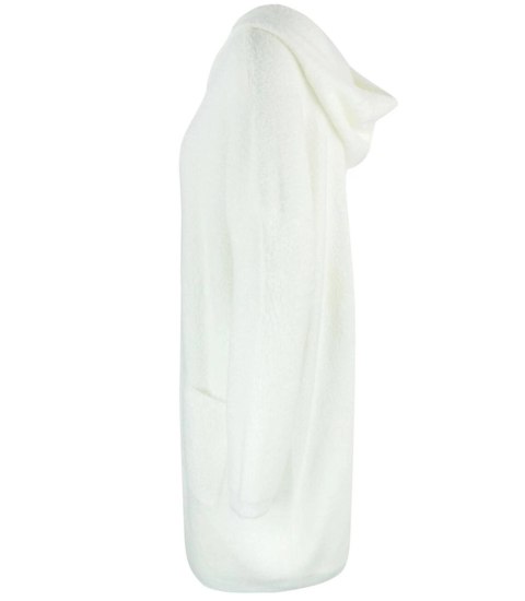 Ciepły płaszczyk ALPAKA Kardigan miś miły przytulny ELA (Biały) L/XL Ciepły płaszczyk ALPAKA Kardigan miś miły przytulny ELA (Biały) L/XL