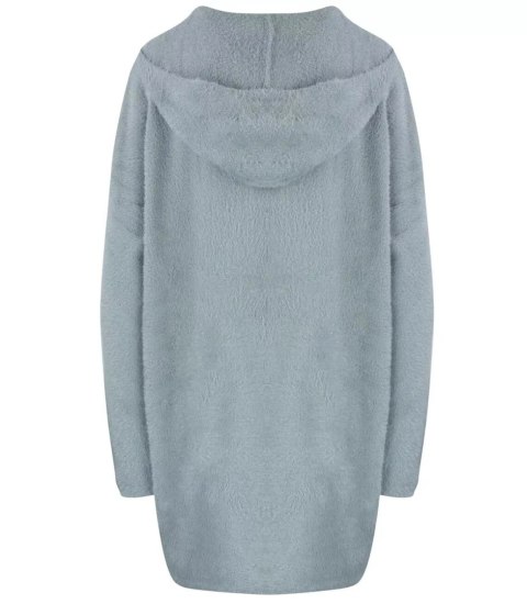 Ciepły płaszczyk ALPAKA Kardigan miś miły przytulny ELA (Szary) L/XL Ciepły płaszczyk ALPAKA Kardigan miś miły przytulny ELA (Szary) L/XL