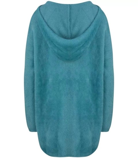 Ciepły płaszczyk ALPAKA Kardigan miś miły przytulny ELA (Zielony) L/XL Ciepły płaszczyk ALPAKA Kardigan miś miły przytulny ELA (Zielony) L/XL