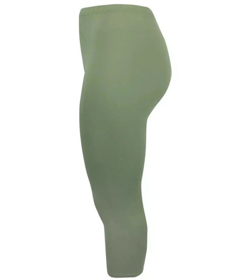 Klasyczne legginsy bezszwowe 3/4 plus size (Zielony) 6XL (52) Klasyczne legginsy bezszwowe 3/4 plus size (Zielony) 6XL (52)