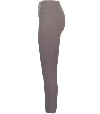 Prążkowane legginsy damskie bezszwowe ANIKA (Brązowy) S/M