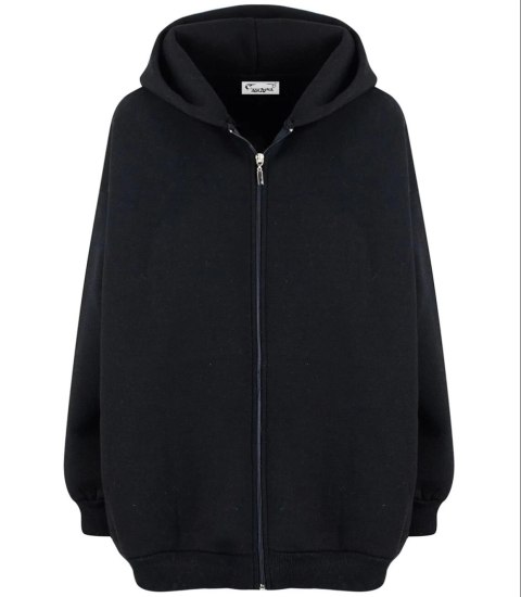 Ciepła bluza unisex oversize nieskończoność (Czarny) L/XL Ciepła bluza unisex oversize nieskończoność (Czarny) L/XL