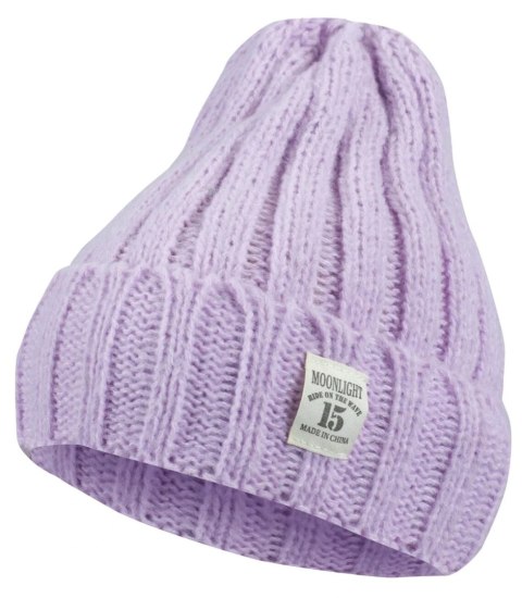 Ciepła czapka unisex Uniwersalna Beanie Jednokolorowa (Fioletowy)