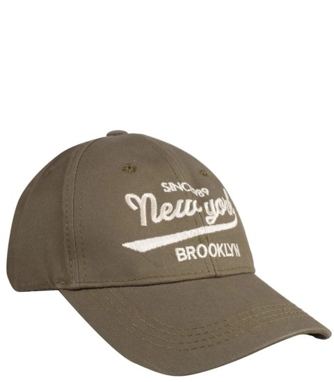 Czapka z daszkiem haft ozdobiona napisem NEW YORK (Zielony) Czapka z daszkiem haft ozdobiona napisem NEW YORK (Zielony)