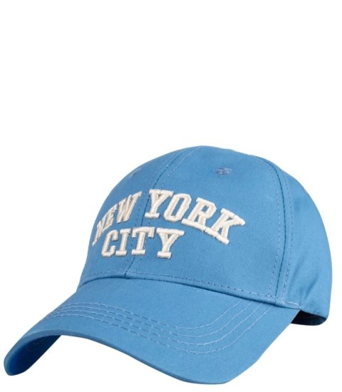 Czapka z daszkiem ozdobiona napisem NEW YORK CITY (Niebieski) Czapka z daszkiem ozdobiona napisem NEW YORK CITY (Niebieski)