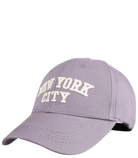Czapka z daszkiem ozdobiona napisem NEW YORK CITY (Szary) Czapka z daszkiem ozdobiona napisem NEW YORK CITY (Szary)