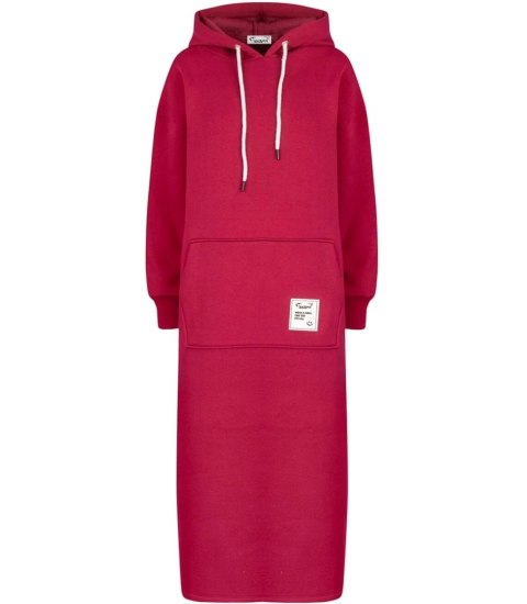 Długa bluza sukienka dresowa ciepła AGATA (Bordowy) Długa bluza sukienka dresowa ciepła AGATA (Bordowy)
