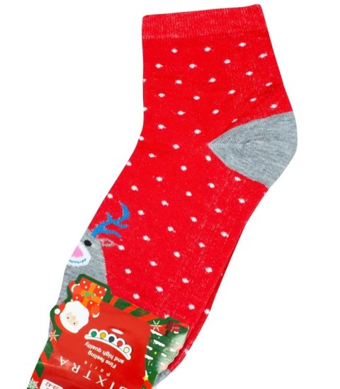 Świąteczne skarpety skarpetki Ciepłe Prezent MIKOŁAJ unisex 1 PARA (Czerwony) 35-38 Świąteczne skarpety skarpetki Ciepłe Prezent MIKOŁAJ unisex 1 PARA (Czerwony) 35-38