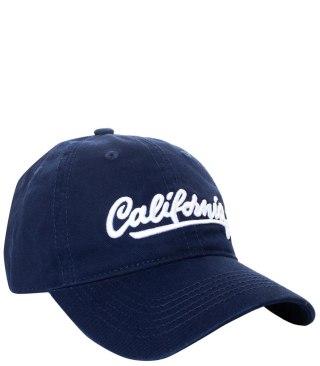 Czapka z daszkiem haft ozdobiona napisem CALIFORNIA (Granatowy)