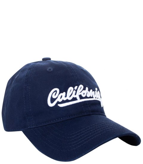 Czapka z daszkiem haft ozdobiona napisem CALIFORNIA (Granatowy) Czapka z daszkiem haft ozdobiona napisem CALIFORNIA (Granatowy)