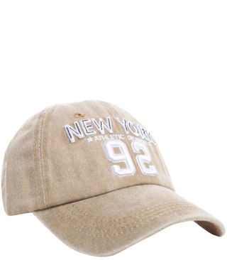 Czapka z daszkiem męska haft New York 92 Vintage (Beżowy)