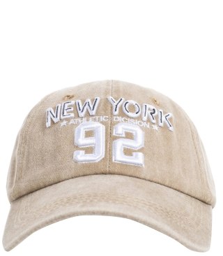 Czapka z daszkiem męska haft New York 92 Vintage (Beżowy)