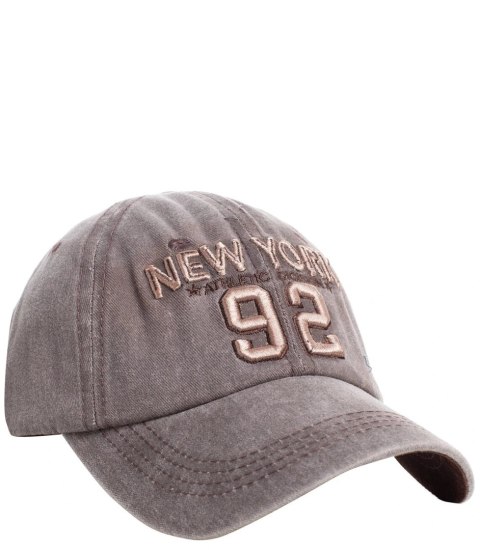 Czapka z daszkiem męska haft New York 92 Vintage (Brązowy) Czapka z daszkiem męska haft New York 92 Vintage (Brązowy)