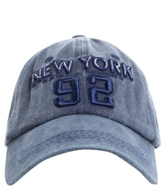 Czapka z daszkiem męska haft New York 92 Vintage (Granatowy)